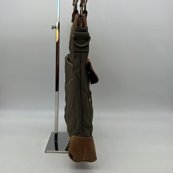 The Territory Ahead Canvas and Leather Shoulder Bag Brown/Tan - Picture 7 of 16